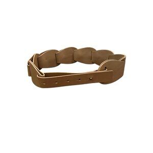 Anthropologie Leather Corset Belt in brown Size XS